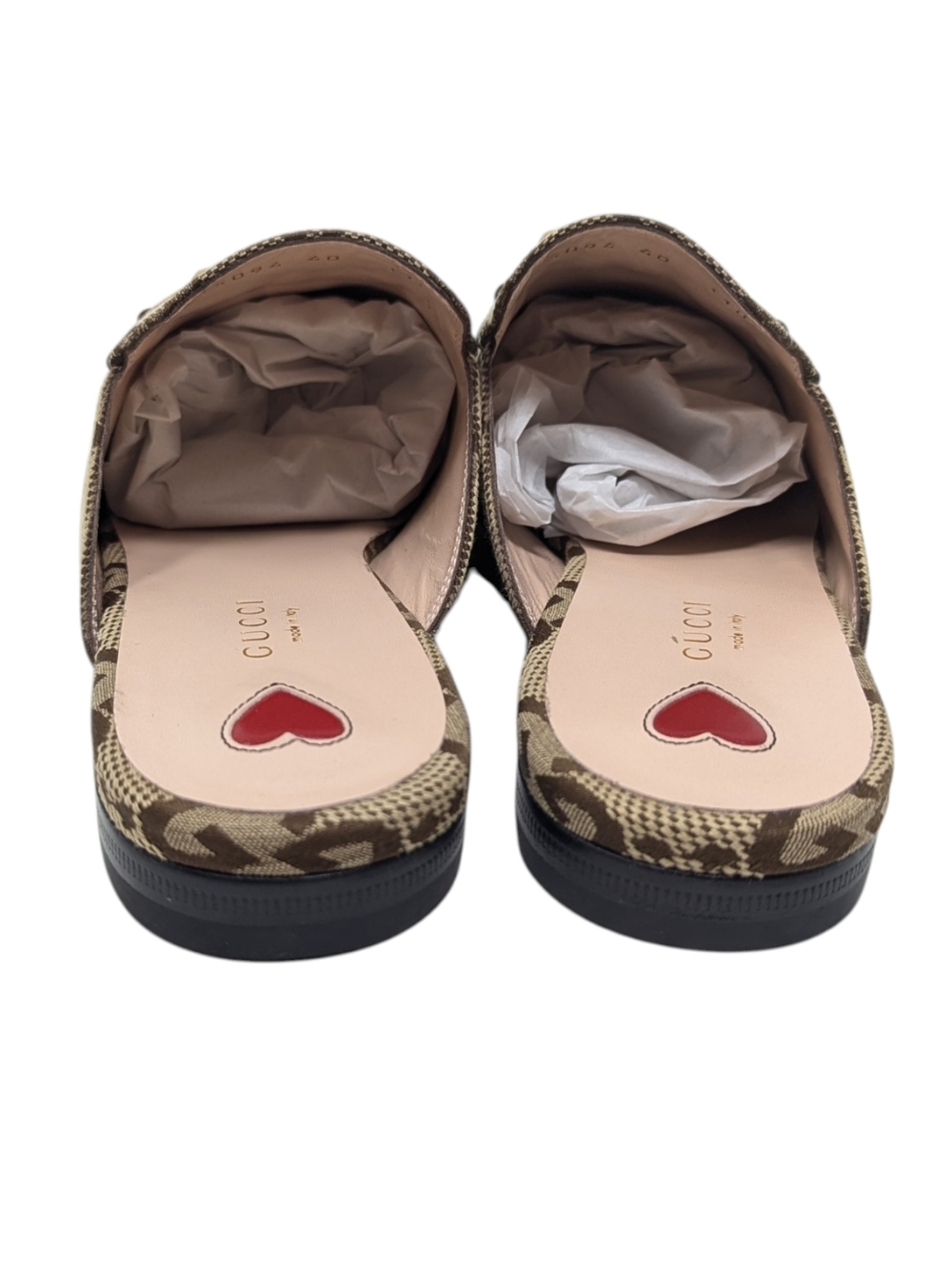 NIB Gucci Princetown Jumbo GG Monogram Horsebit Jacquard Loafer Mule Size EU 40 - Picture 9 of 13